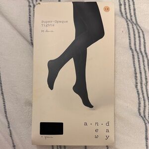 A New Day Women's Super-Opaque Black Tights